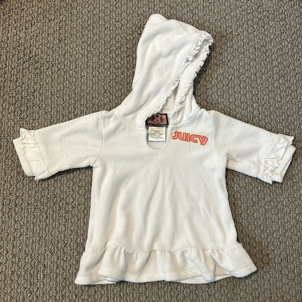 Girls Juicy Couture Swimsuit Coverup Size 6-12M